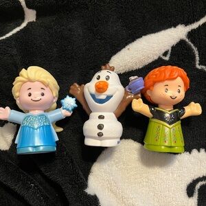 Disney Frozen Little People - Elsa, Olaf & Anna (Blue, White, Green)